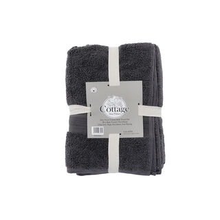 Zero Twist Cotton (2 Pcs Bath Towel Set) 70x130cm Dark Grey
