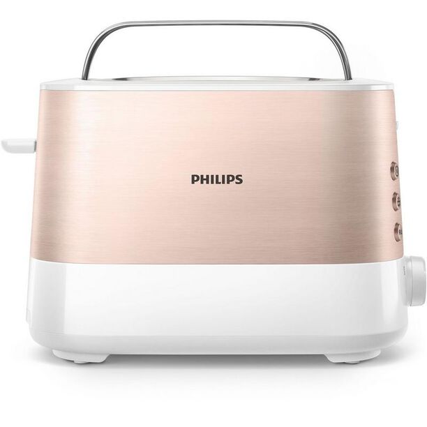 Philips metal & plastic black toaster, 7 levels, 2 slots, 1000W image number 2