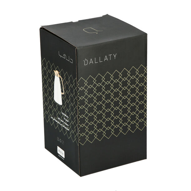 Dallaty vacuum flask chrome and white 1L image number 4