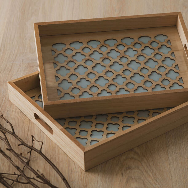 Wooden Tray Set 2 Pieces image number 4