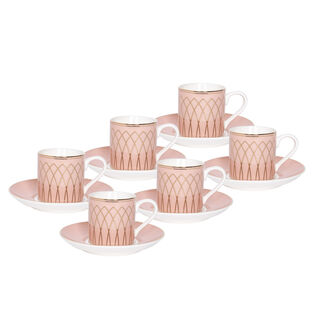 La Mesa 12 Pieces Porcelain Turkish Coffee Cups
