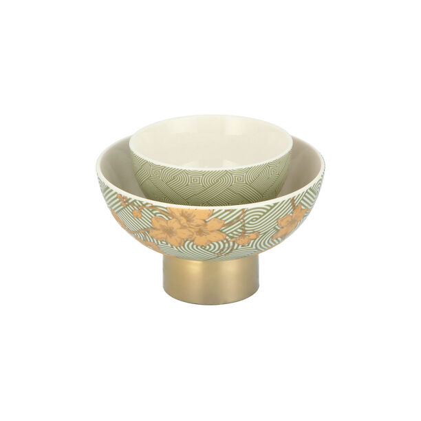 Dallaty green porcelain date bowls set 2 pcs image number 3
