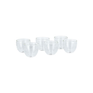 6 Piece Glass Arabic Cawa Cups Set