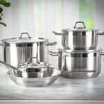 Alberto Stainless Steel Cookware Set 9 Pieces image number 3