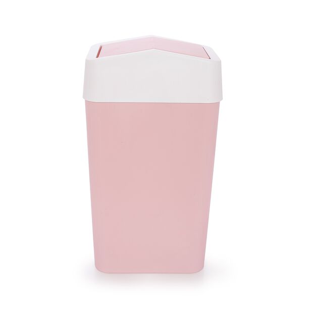 Waste Bin With Swing Lid Pink 9L image number 0