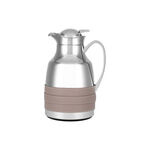 Dallaty steel vacuum flask pink leather 1L image number 0