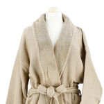 Ambra beige cotton bathrobe S/M image number 4