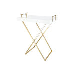 Gold&white serving metal table 73*46.5*88 cm image number 1