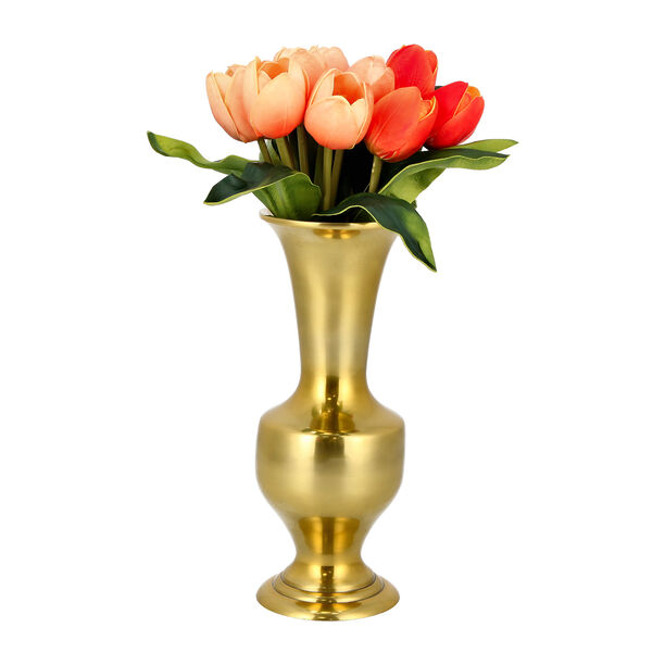 Aluminium Vase Shiny Brass Finish image number 2