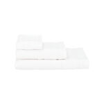 Waffle jacquard/cotton face towel, white, 30*50 cm image number 4