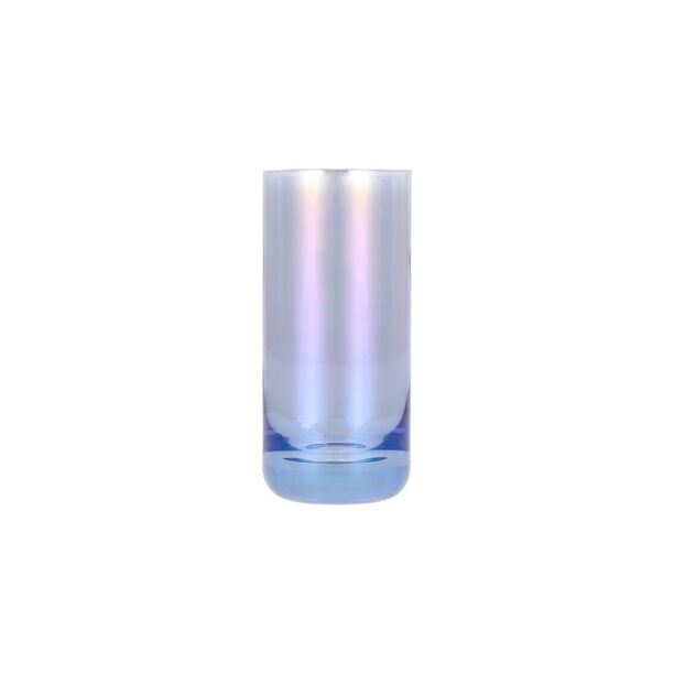 Set Of 4 Clear Tumbler With Blue image number 2