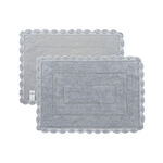 Boutique Blanche dark grey cotton bathmat 60*90 cm image number 0