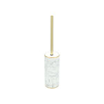 Homez gold with marble effect toilet brush holder image number 2
