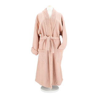 Ambra pink cotton bathrobe S/M