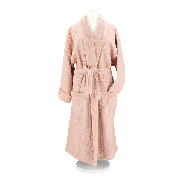 Ambra pink cotton bathrobe S/M image number 3