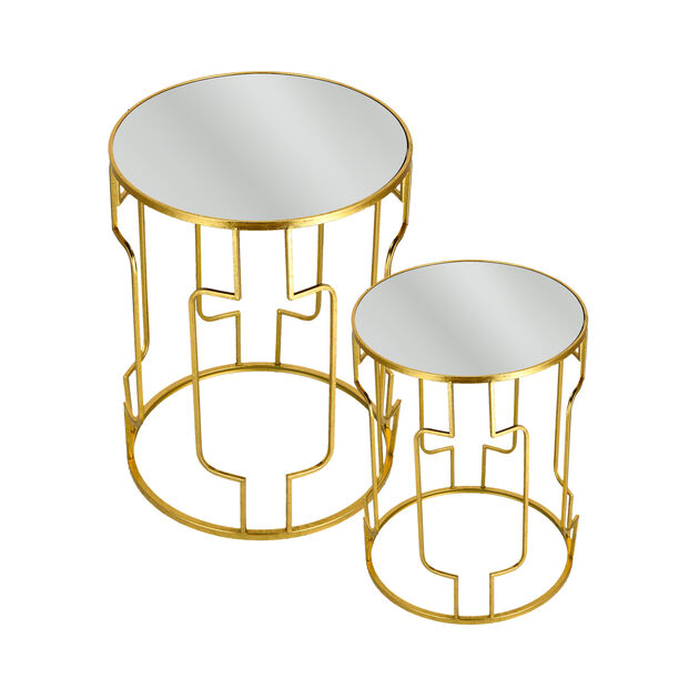 Nested Table Set Of 2 Gold image number 1