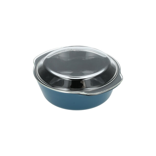 Glass Casserole With Lid image number 1