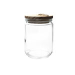 Alberto Glass Canister With Wooden Lid And Hemp Rope 1700Ml image number 1