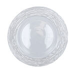 La Mesa silver glass charger plate 13" image number 0