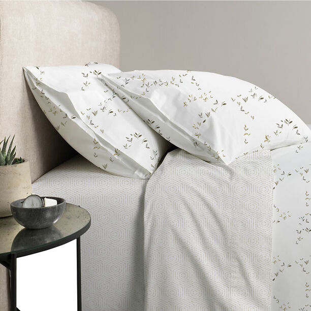 Cottage off white comforter set leaf print king size with 3 pieces image number 2