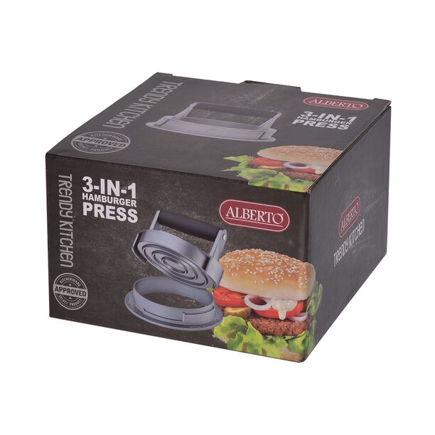 Alberto 3 In 1 Stainless Steel Hamburger Press image number 2