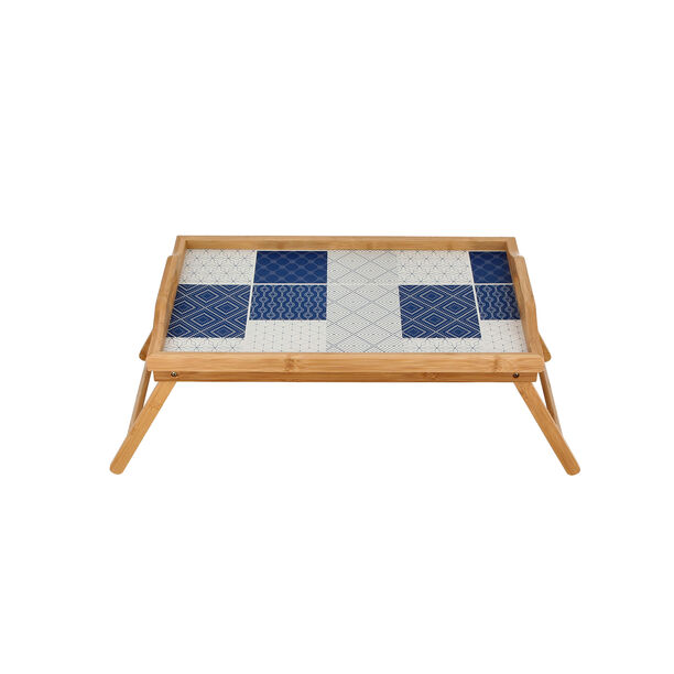 Bamboo Bed Tray with Pattern image number 2