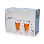 Arabic Tea Cups Double Wall Glass 2 Pieces 100 Ml image number 2