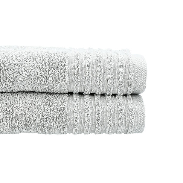 Cottage grey pack of 2 cotton bath towels 70*140 cm image number 3