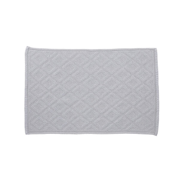 Boutique Blanche grey cotton bathmat 60*90 cm image number 2