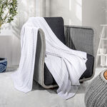  100% Cotton Knitted Throw image number 0