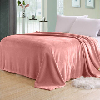 Cottage micro flannel blanket pink 150*220 cm