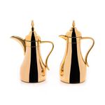 Dallaty set of 2 steel vacuum flask gold 1L & 7ml image number 1