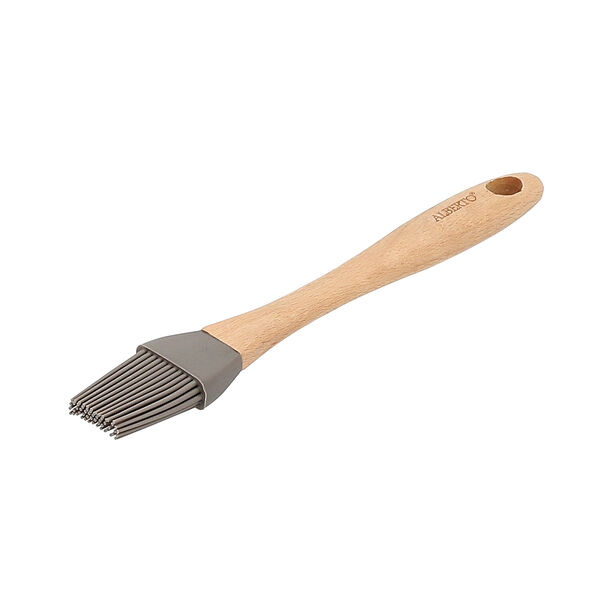Alberto Silicone Brush With Wooden Hand image number 1