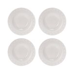 La Mesa 4 Pieces Soup Plate Calligraphy Pearl image number 0
