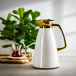 Dallaty steel vacuum flask falco white & gold 1L image number 4