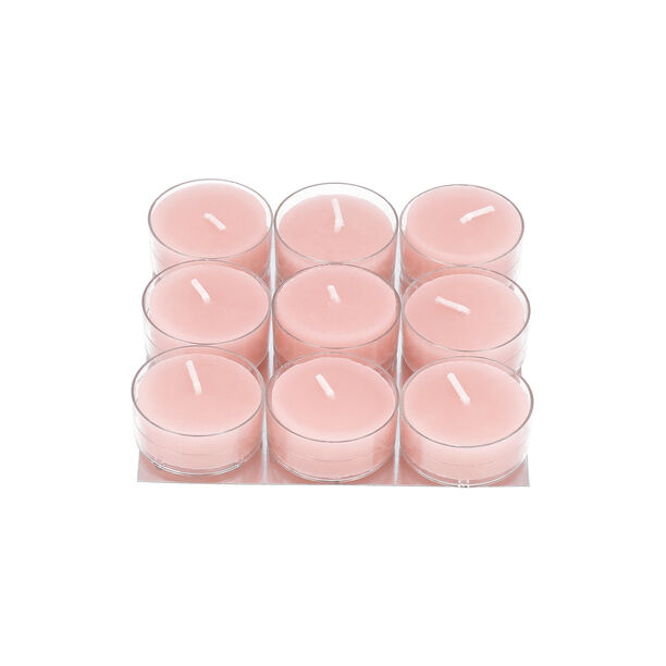 Tea Light Candle Scented Pink Set Of 9 image number 1