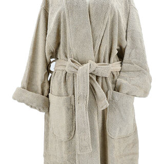 Ultra soft bathrobe, beige size L/XL