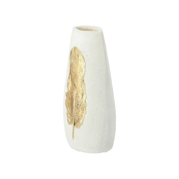Ceramic Vase Feather Gold image number 1