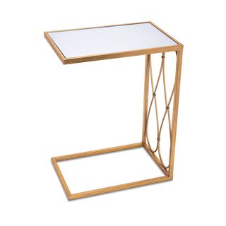 Gold metal side table 46*30.5*61 cm