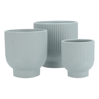 3 piece Ceramic planter of different sizes