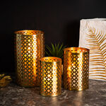 Metal Candle Holder Gold Small image number 1