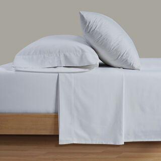 Ambra Cotton King Size Fitted Sheets, White 200*200 Cm
