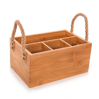 صندوق بامبو لحفظ أدوات المائدة  من البرتو