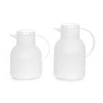 Dallaty white plastic flask 1L + 1.5L 2 pcs image number 0