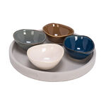 La Mesa multicolor durable porcelain serving bowl set 4 PCS image number 0