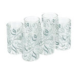 Dallaty green glass tea cups set 6 pcs image number 0