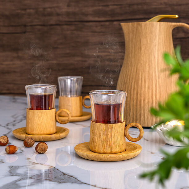 Arabic Tea Cups Bamboo 12Pc image number 0