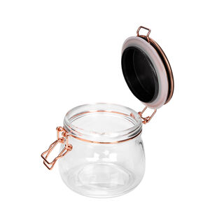 Alberto Glass Storage Jar With Metal Clip Lid 1100Ml