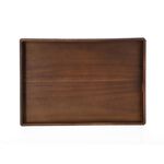 La Mesa black walnut stained serving tray 50.8*35.6*5.1 cm image number 2