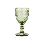 4 Pcs Embossed Green Stem Glass image number 2